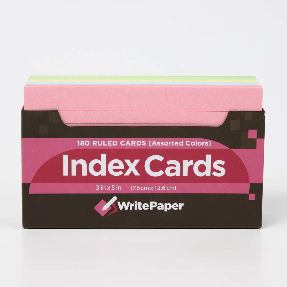 Amazon | KAHNIs カード 180枚入 インデックスカード 罫線入り